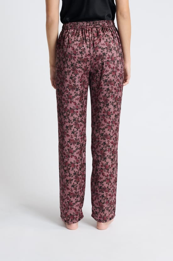 Pantalon de pyjama satiné;${refinementColor}