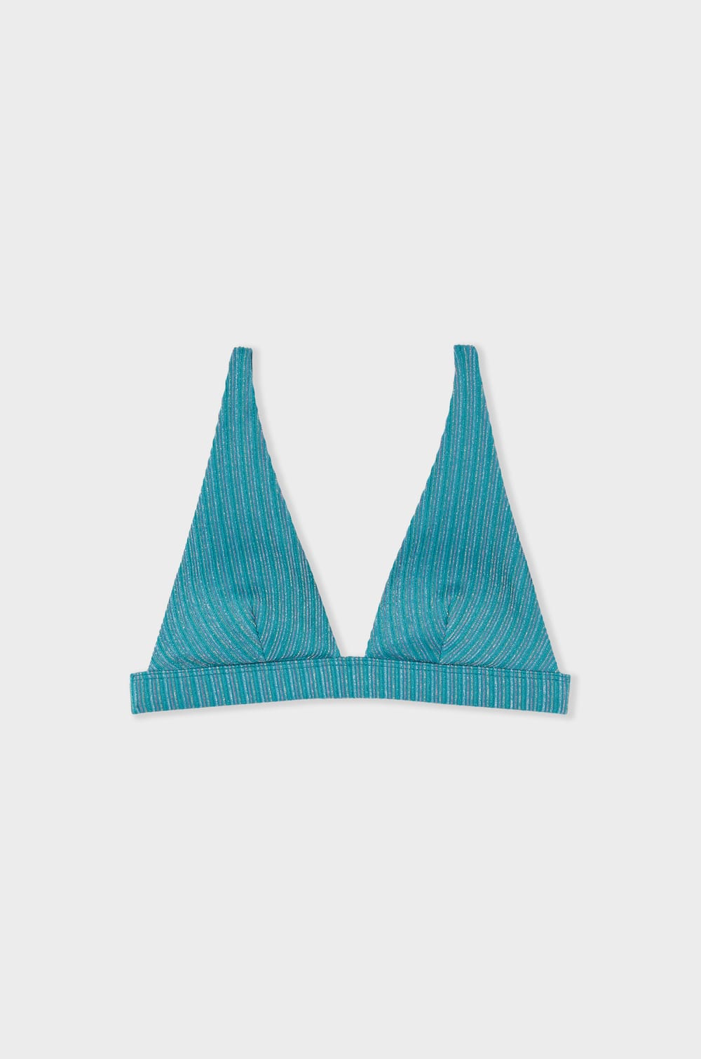 Top de bikini triangular con lentejuelas y copas extra&iacute;bles;${refinementColor}
