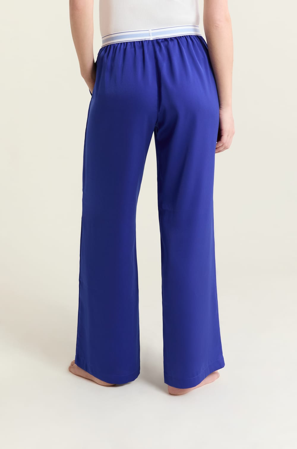 Pantalon de pyjama taille &eacute;lastique "move, smile, sleep;${refinementColor}