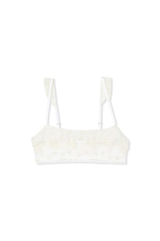 Bralette with Embroidery;${refinementColor}