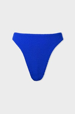 High Leg Stretch Bikini Bottom;${refinementColor}