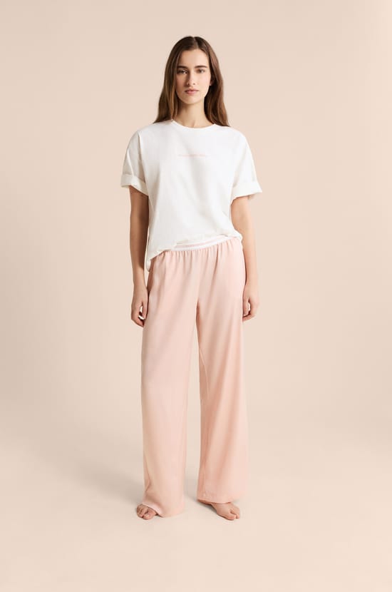 Pyjama Trousers with Elastic Waist "move, smile, sleep;${refinementColor}