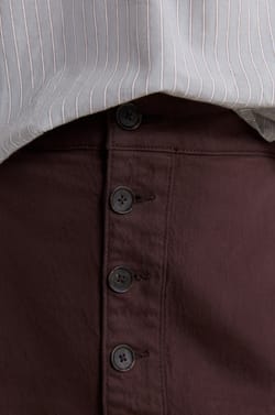 Jupe en coton boutonn&eacute;e;${refinementColor}