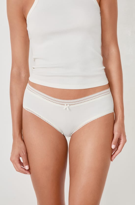 Microfibre Boyshort with Lace Details;${refinementColor}
