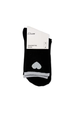 Chaussettes avec coton &agrave; motif coeur;${refinementColor}