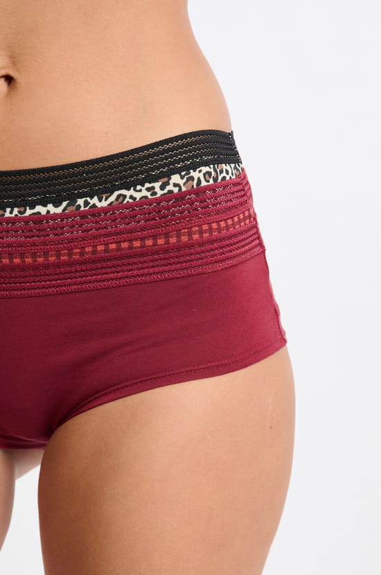 3-Pack Cotton Boyshorts;${refinementColor}