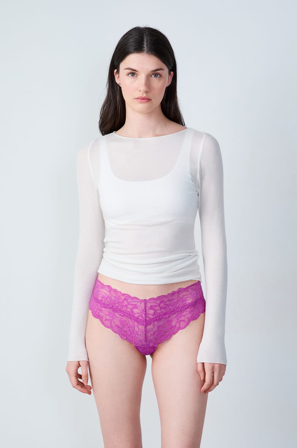 Lace V-shape Hipster;${refinementColor}