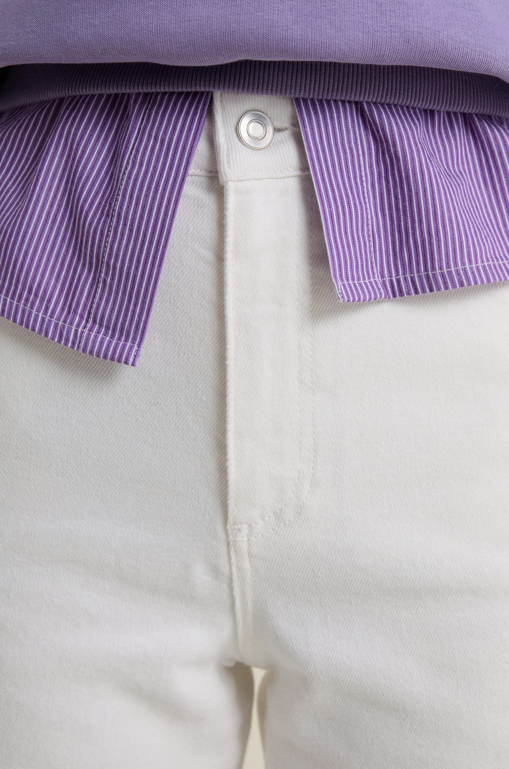 Pantalon droit taille haute;${refinementColor}