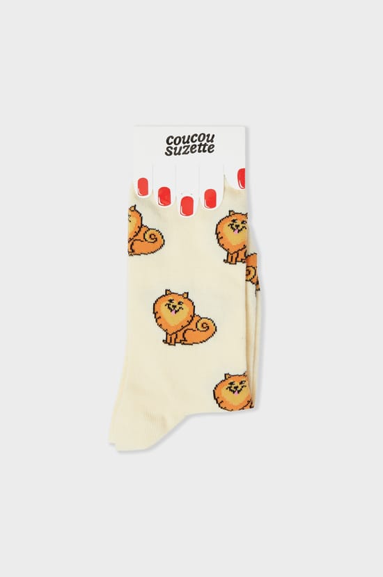 Chaussettes à motifs chiens Coucou Suzette;${refinementColor}
