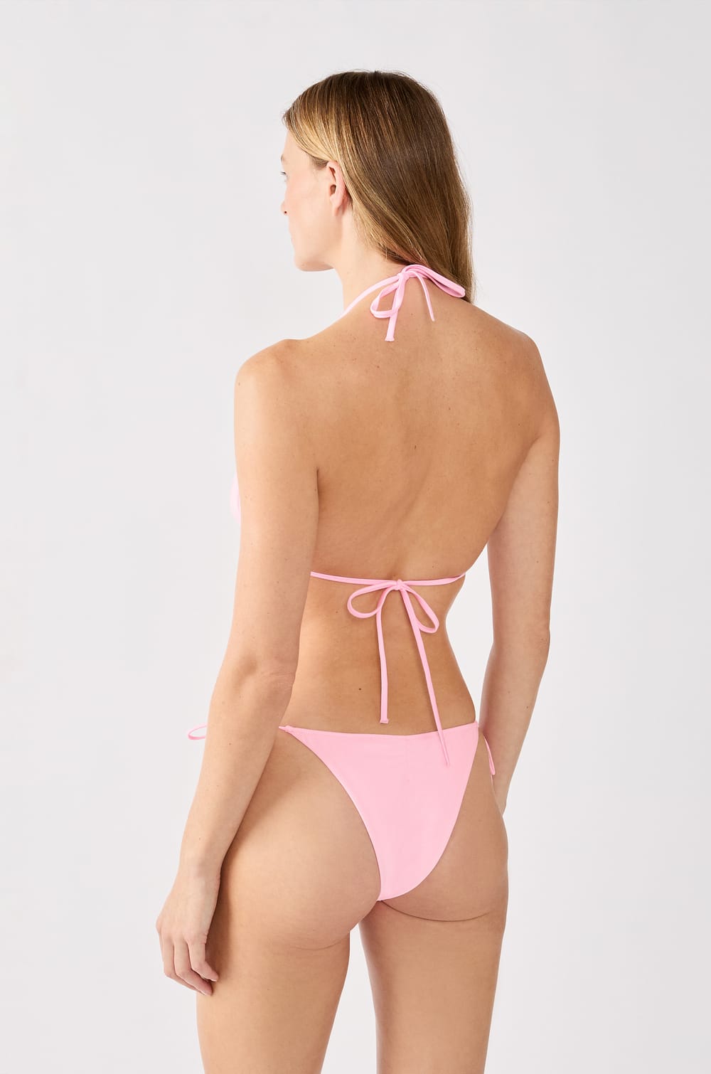 Triangle Wireless Bikini Top with Ring Detail;${refinementColor}