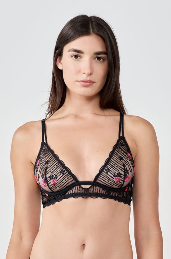 Classic lace bra;${refinementColor}