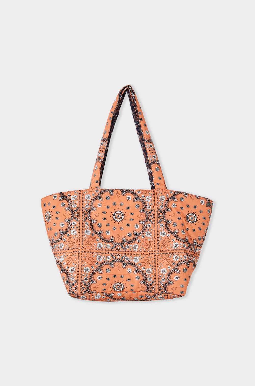 Reversible printed cotton bag;${refinementColor}