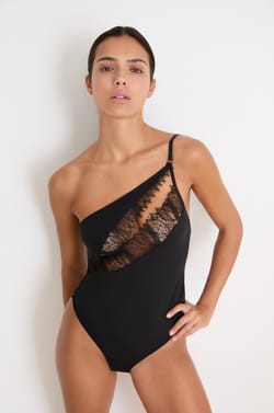 Bodysuit with lace;${refinementColor}