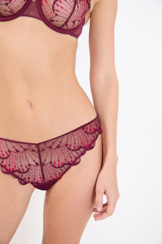 Tanga de encaje;${refinementColor}
