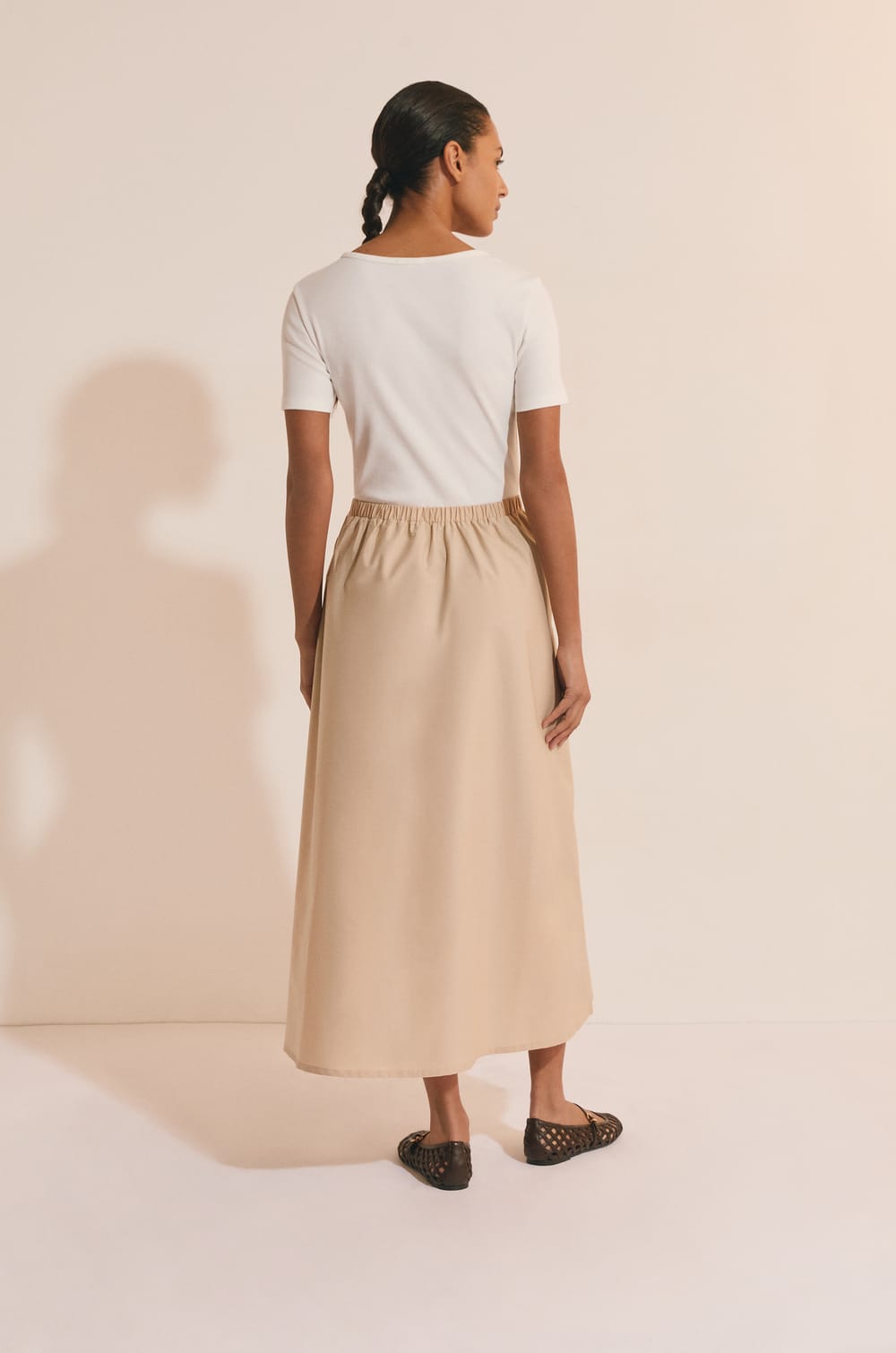 Robe longue en coton;${refinementColor}