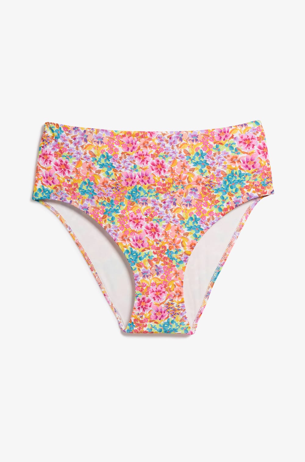 Culotte taille haute bas de maillot imprimé fleuri;${refinementColor}