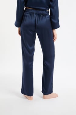 Pantalon de pyjama en soie;${refinementColor}
