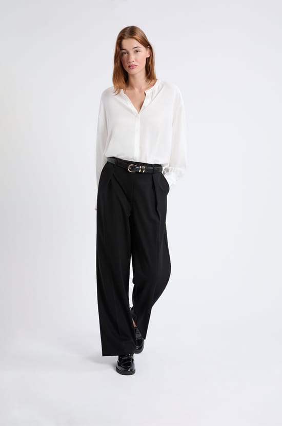 Wide Straight Trousers;${refinementColor}