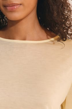 T-shirt col bateau manches longues;${refinementColor}