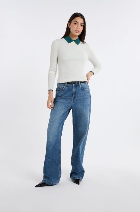 Polo manches longues;${refinementColor}