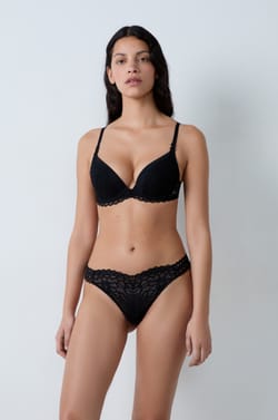 Tanga de encaje;${refinementColor}