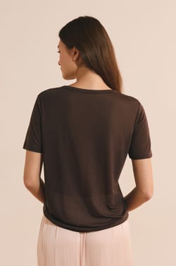 T-shirt col rond manches courtes;${refinementColor}