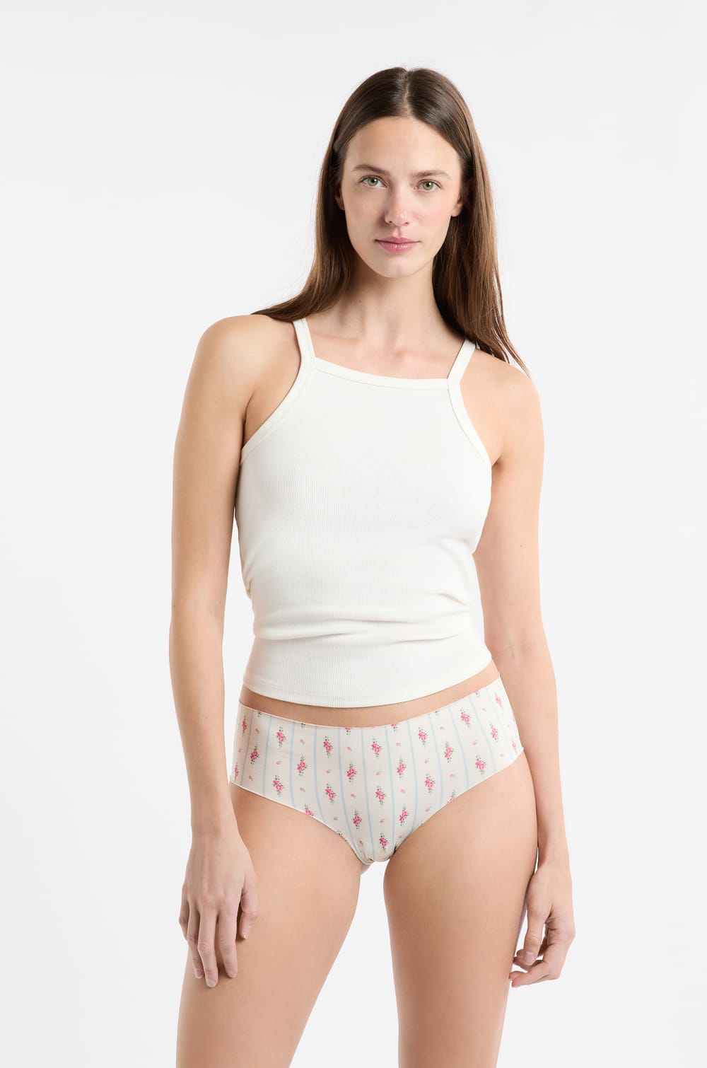 Hipster en microfibre sans couture &agrave; motifs;${refinementColor}