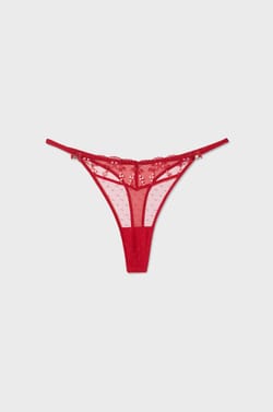 String aus besticktem Tüll;${refinementColor}