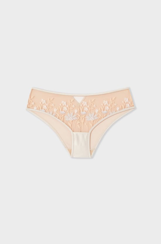 Boyshort with Embroidery;${refinementColor}