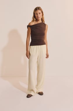 Pantalon fluide &eacute;lastiqu&eacute;;${refinementColor}