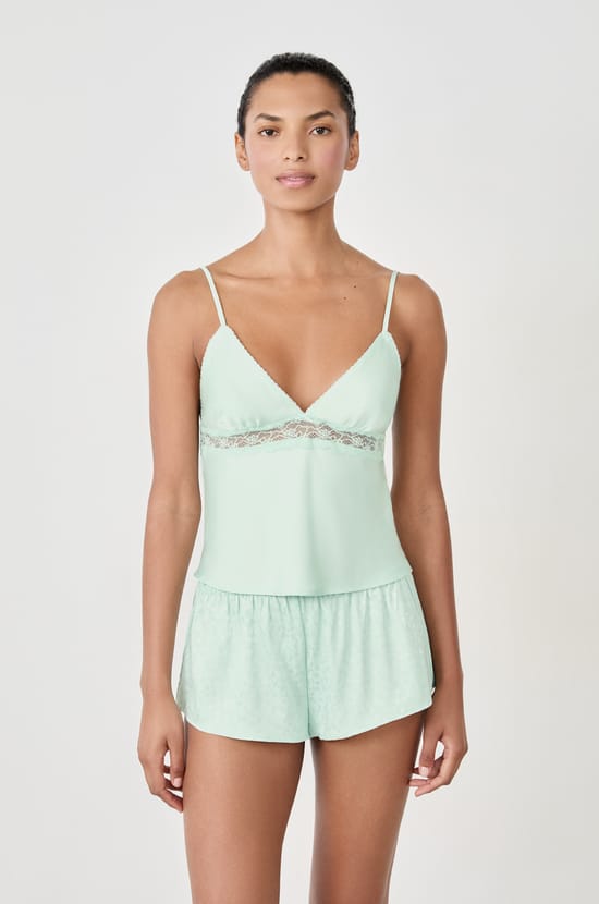 Satin Pyjama Top;${refinementColor}