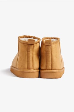 Lined Ankle Boot Slippers;${refinementColor}