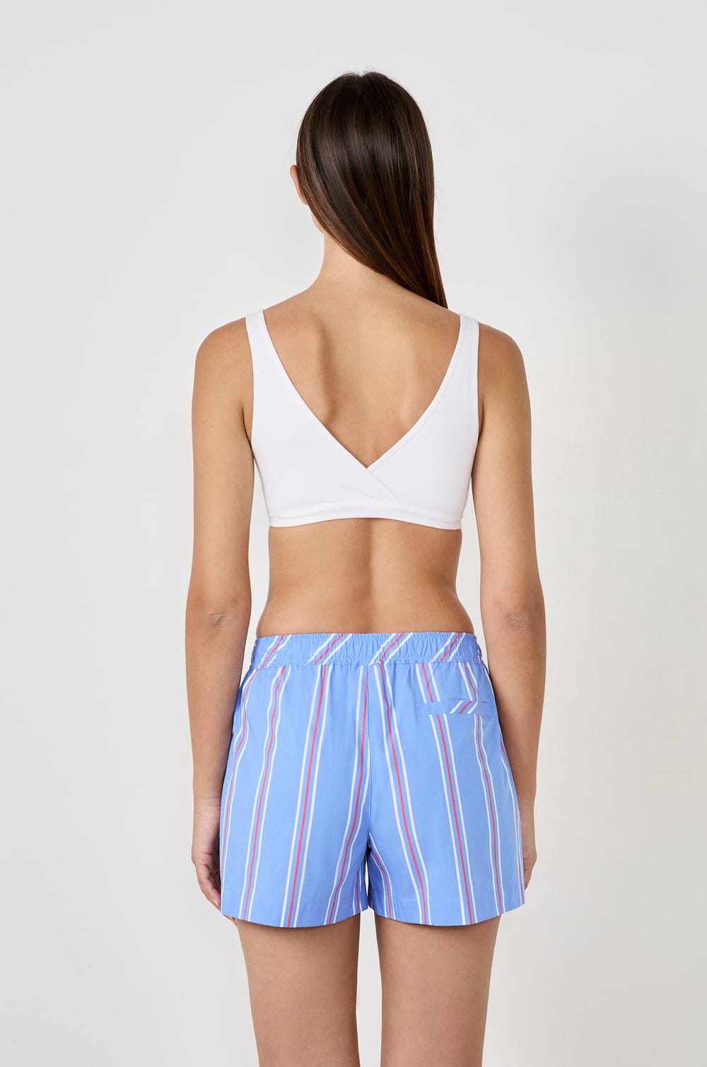 Short de pyjama rayé;${refinementColor}