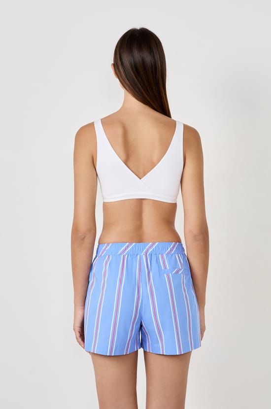 Striped Pyjama Shorts;${refinementColor}