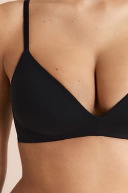 Wireless Lightly Lined Bra in Microfiber;${refinementColor}