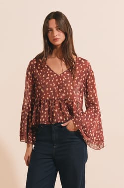 Blouse &agrave; imprim&eacute;;${refinementColor}