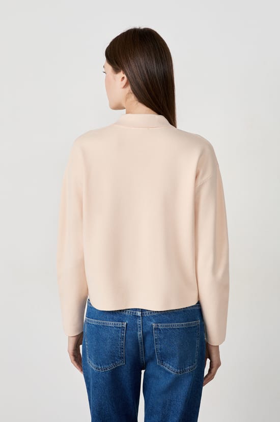 Cardigan with Gold Buttons;${refinementColor}