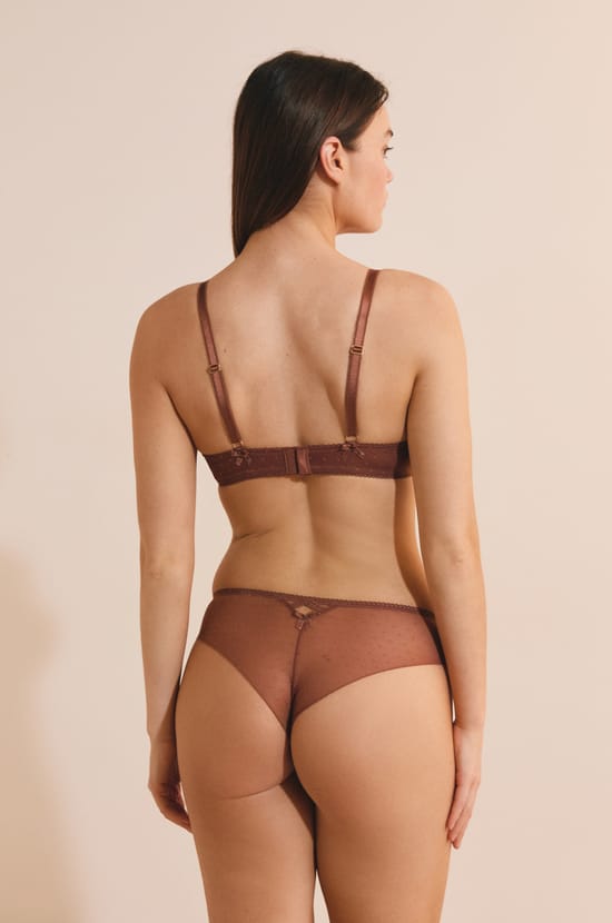 Soutien-gorge avec d&eacute;tails en tulle;${refinementColor}