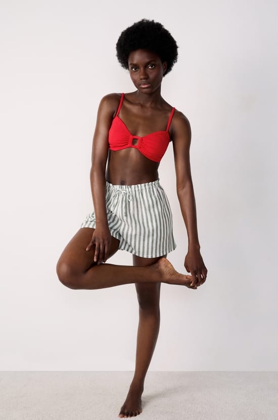 Beach Shorts with Tie;${refinementColor}