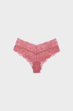 V-shape Lace Hipster;${refinementColor}