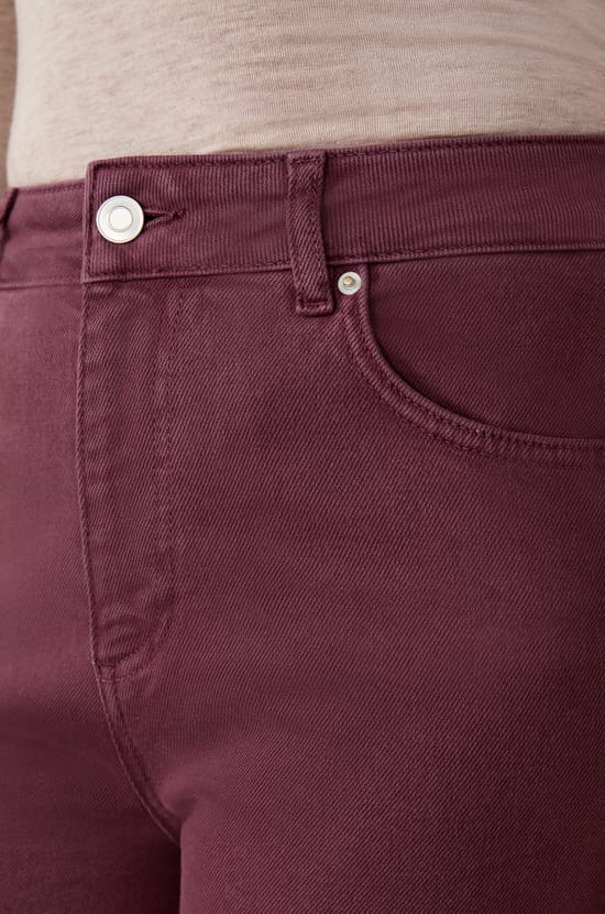 Pantalón recto de algodón;${refinementColor}