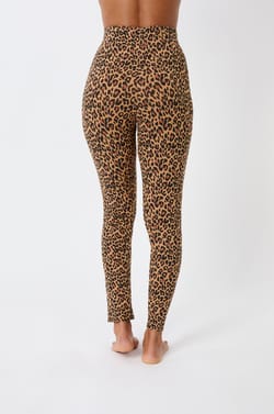 Legging à motif léopard en coton;${refinementColor}