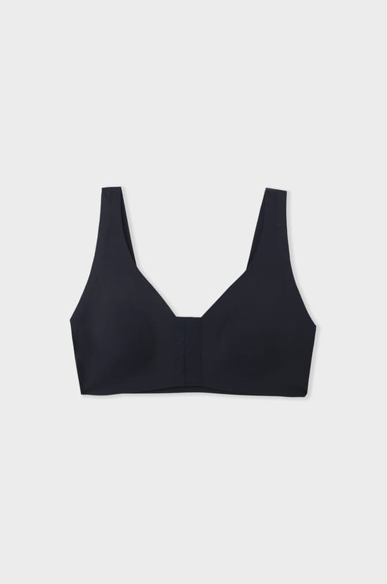 Soutien-gorge brassière sans armatures post-mastectomie avec ouverture devant;${refinementColor}