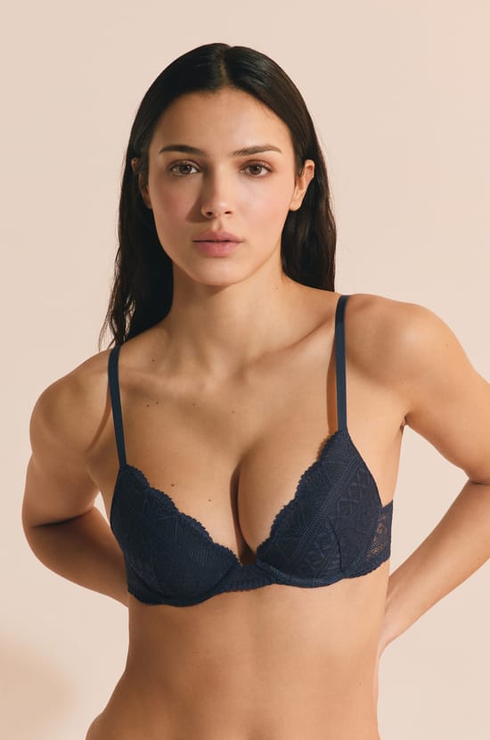 Soutien-gorge N.2 - Le push-up plongeant en dentelle;${refinementColor}