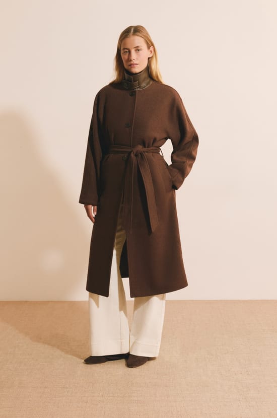 Manteau long avec laine;${refinementColor}