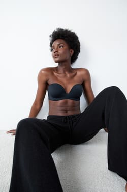 Bra nº2: Push up bandeau de microfibra;${refinementColor}