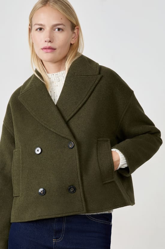 Short Peacoat;${refinementColor}