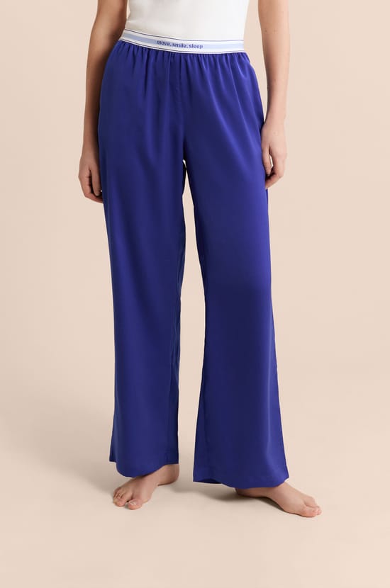 Pyjama Trousers with Elastic Waist "move, smile, sleep;${refinementColor}