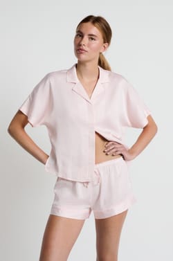 Bedruckte Pyjama-Shorts mit Blumenmuster;${refinementColor}