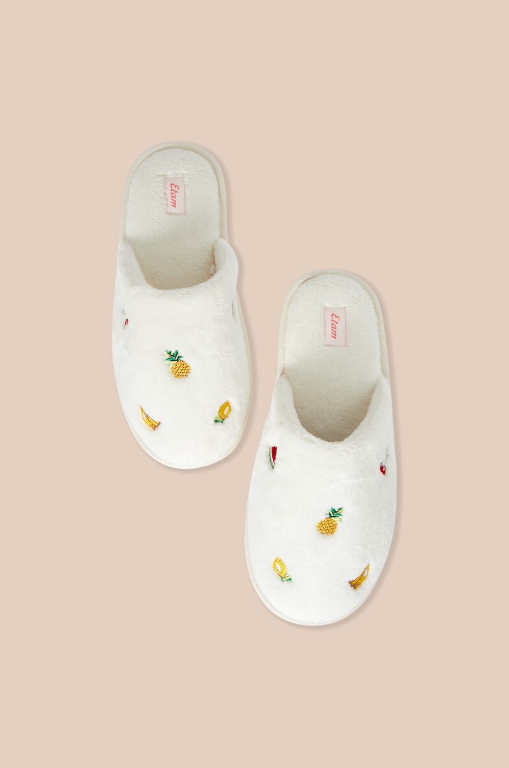 Chaussons mules &agrave; motifs fruits;${refinementColor}